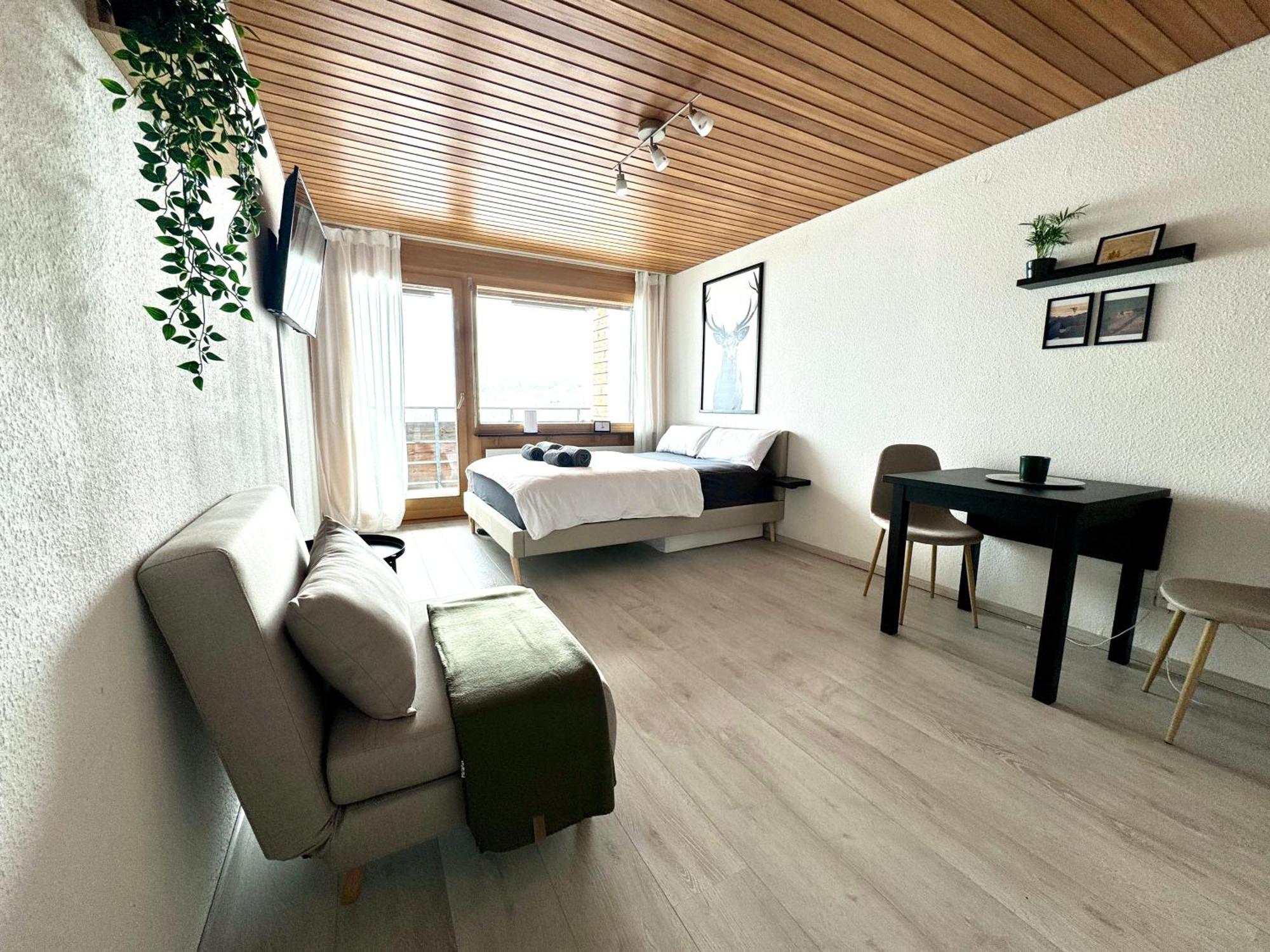 Studio Mit See- Und Bergblick Laax Bagian luar foto